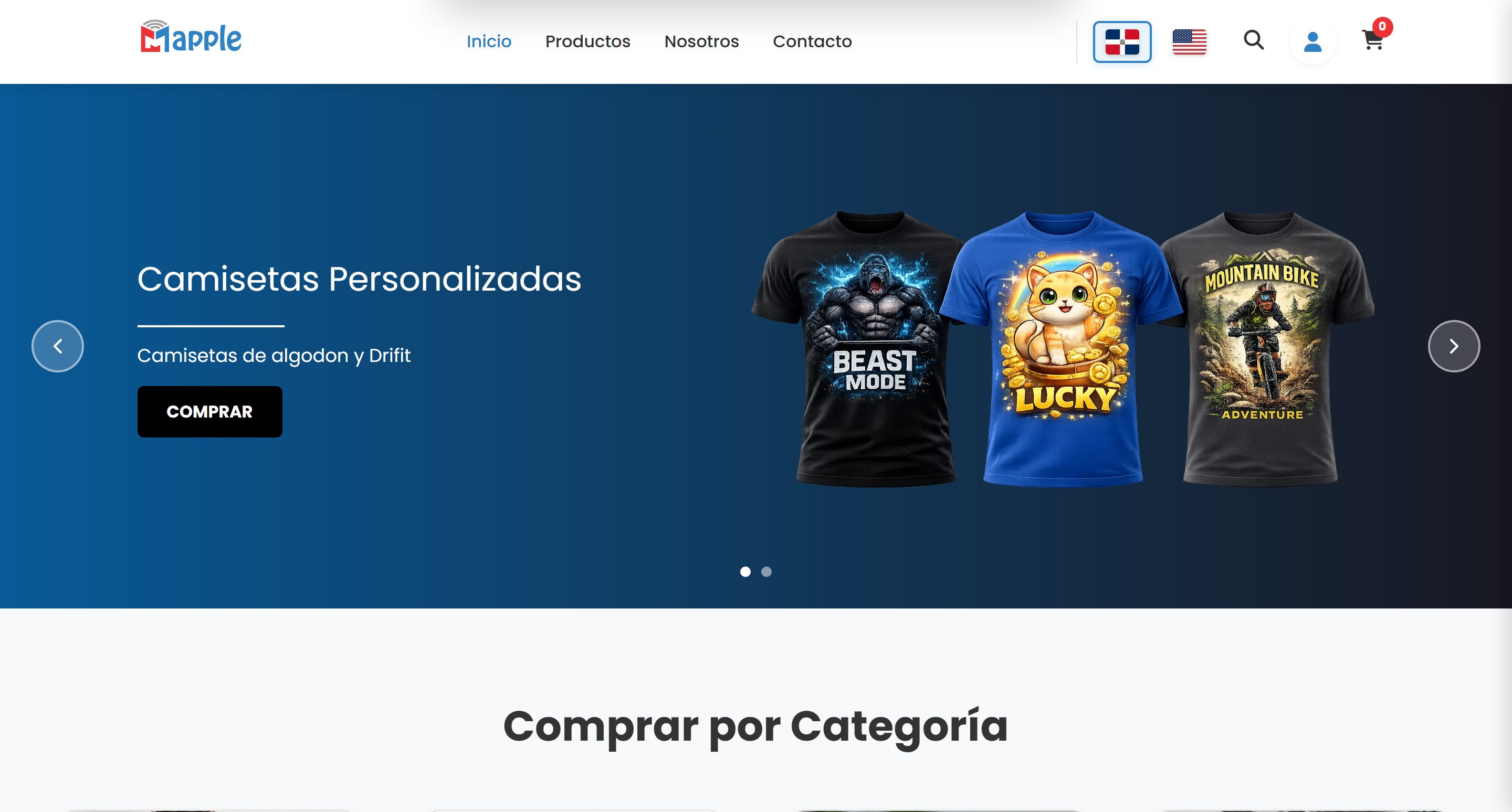 Sitio web de Mapple Studios, proyecto de Mapple Agency